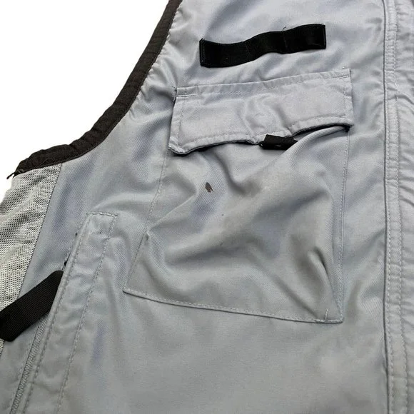 Vintage Y2K Nike x ACG Men's S Utility Full Zip Vest Blue w Cargo Pockets - Picture 2 of 9